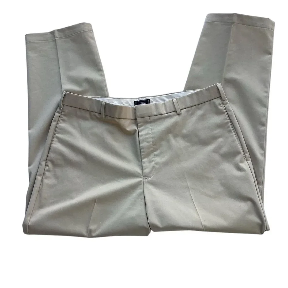 Dockers Men's Relaxed Fit Dress‎ Pants Sage Green 38x32 Flat Front